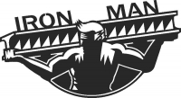 Iron man - DXF SVG CDR Cut File, listo para cortar para plasma de enrutador láser
